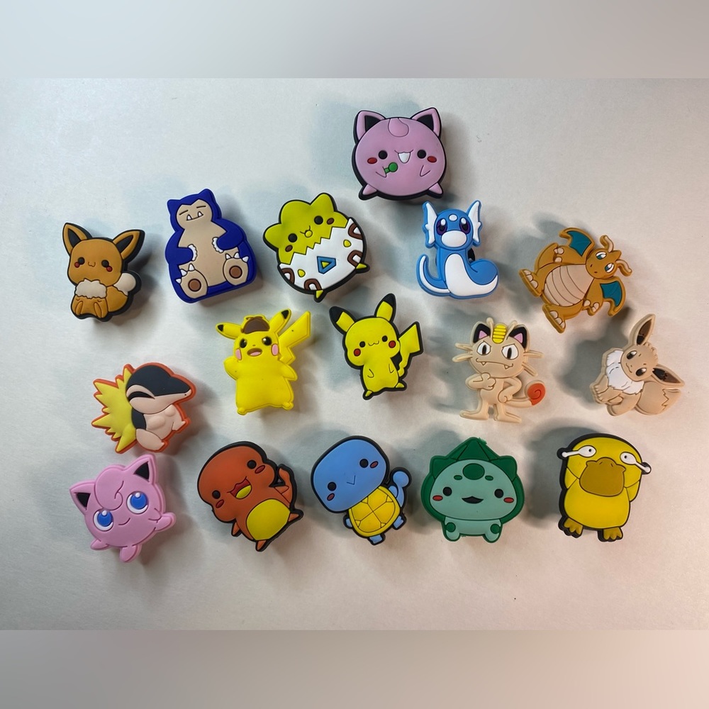 Lot Of 16 POKÉMON Crocs Charms Wristband Kids Party Gift Charms For Crocs ❗️❗️❗️